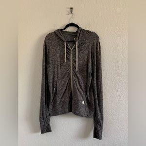 Vuori Women’s Size M Jacket Halo Performance Zip Up Hoodie Hooded Heather Gray